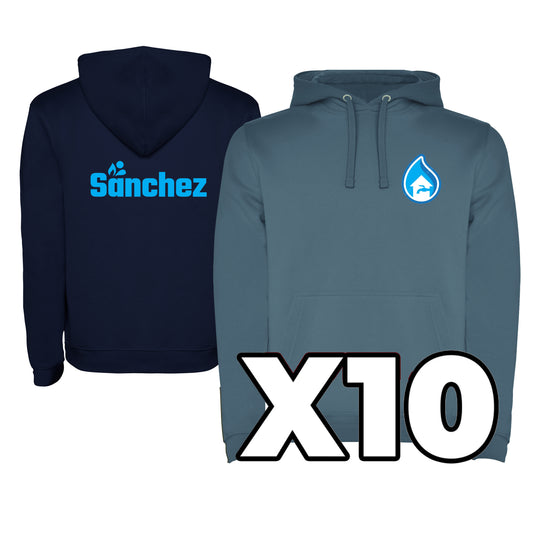 LOTE 10 SUDADERAS PERSONALZIADAS