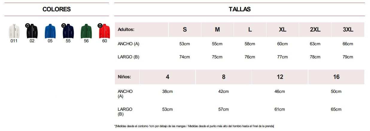 CHAQUETA SHOFTSELL PERSONALIZADA