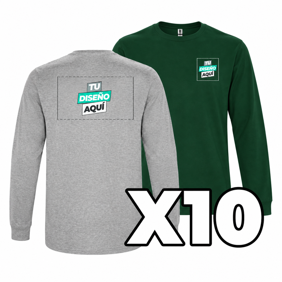 LOT DE 10 T-SHIRTS PERSONNALISÉS