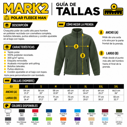 LOTE 10 CHAQUETAS POLAR PERSONALIZADAS