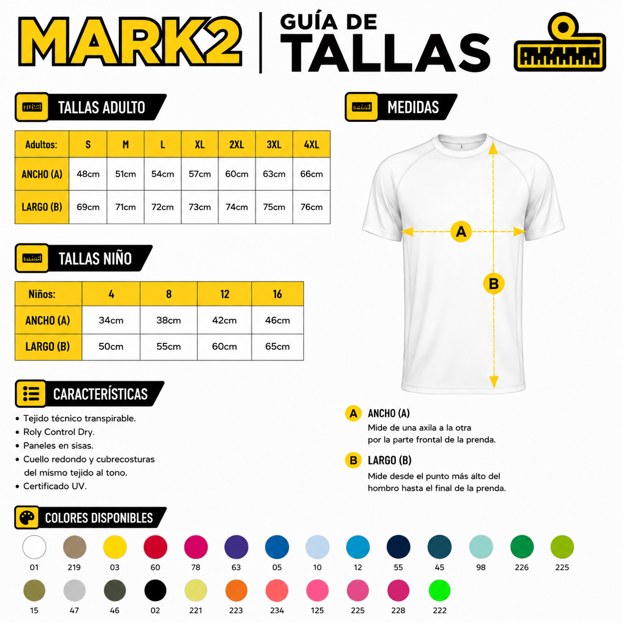 LOTE 10 CAMISETAS TÉCNICAS PERSONALZIADAS
