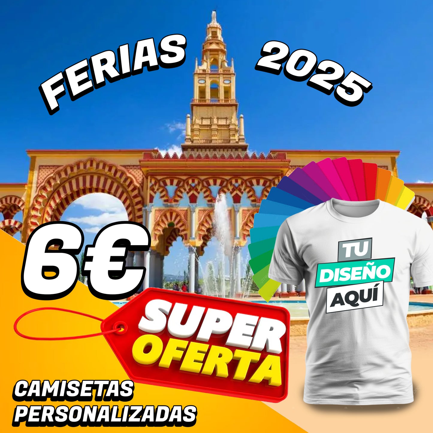 CAMISETAS PERSONALIZADAS FERIAS 2025