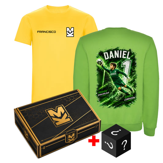 CAJA PREMIUM SUDADERA Y CAMISETAS PERSONALIZADA