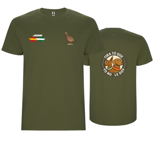 Jagd- und Angelshirt mit 2 Personalisierungen