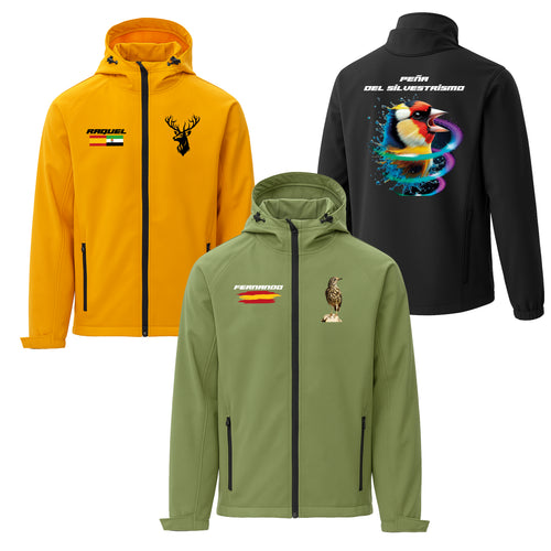 CHAQUETA SHOFTSELL CON CAPUCHA PERSONALIZADA