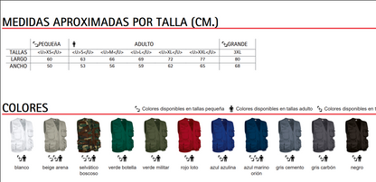 Chaleco Multibolsillos Personalizado