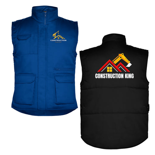 Gilet multipoches matelassé personnalisé